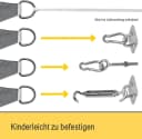 Sol Royal Sonnensegel 3,6x3,6m Grau Wasserdicht UV-Schutz Bild 3