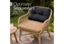 Beautissu Outdoor-Sitzkissen Anthrazit Wetterfest Bild 1
