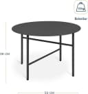 bomoe Beistelltisch 2er Set Schwarz Outdoor Bild 1