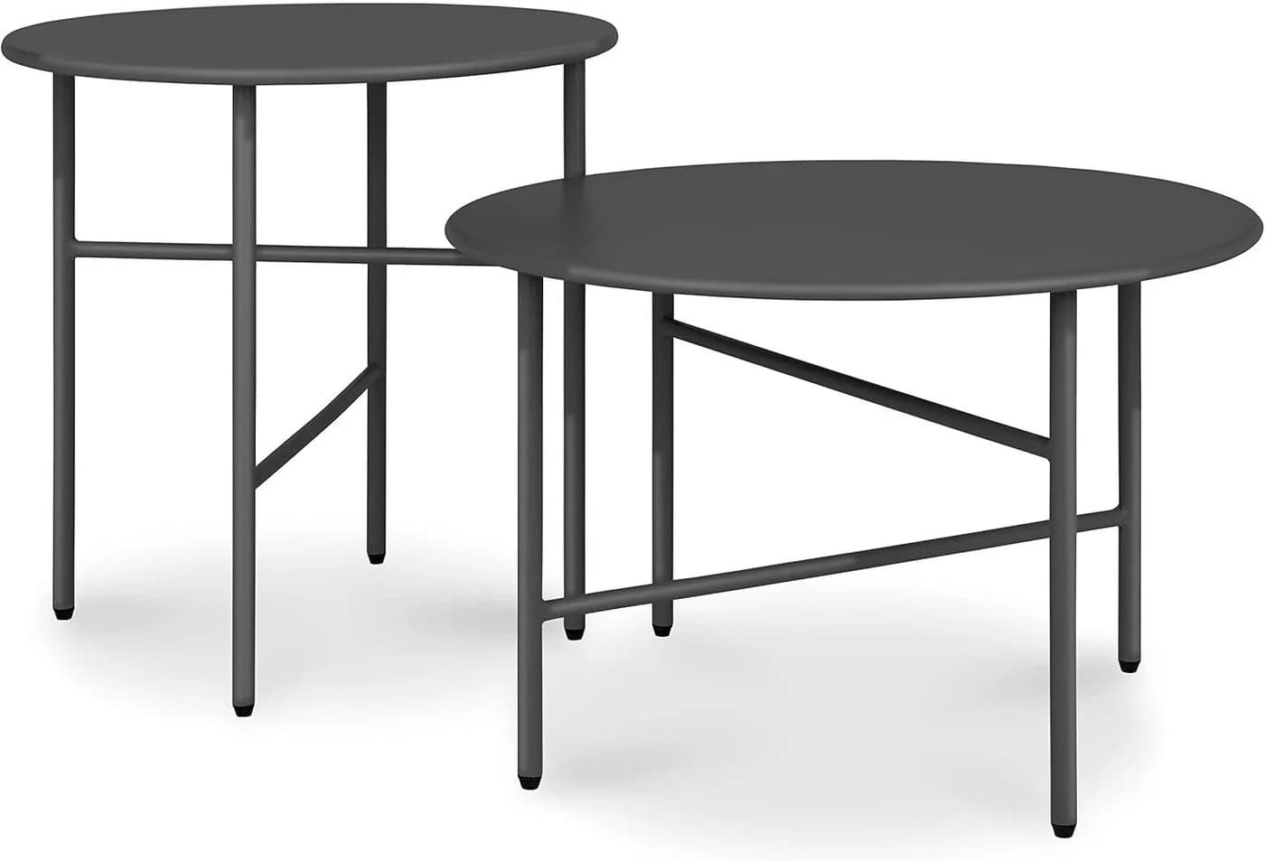 bomoe Beistelltisch 2er Set Schwarz Outdoor - Bild 2
