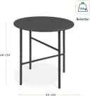 bomoe Beistelltisch 2er Set Schwarz Outdoor Bild 3