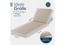 Beautissu Liegenauflage Beige Wasserdicht Outdoor Bild 1