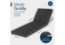 Beautissu Liegenauflage Deckchair Wasserdicht Anthrazit Bild 1