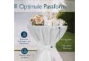Beautissu Stehtischhusse Premium Weiß Ø 60-65 cm Bügelfrei Bild 3