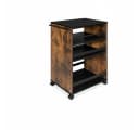 bomoe Rollwagen Nischenwagen 50x38x79cm Braun Schwarz 3 Ebenen Bild 2