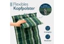Beautissu Hochlehnerauflage Premium mit Kopfpolster Grün Bild 4