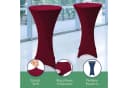 Beautissu Stehtischhusse Stretch Bordeaux 2er Set Bild 5