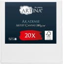 Artina Keilrahmen Leinwand Akademie 15x15cm 20er Set Baumwolle Weiß Bild 2