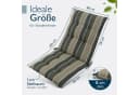 Beautissu Sitzauflage Niedriglehner Grün-Gestreift Premium Bild 1