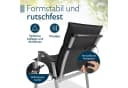 Beautissu Sitzauflage Niedriglehner Anthrazit UV-Lichtechtheit Bild 4