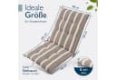 Beautissu Niedriglehner Auflage 2er Set Beige-Weiß UV-Lichtechtheit Bild 1