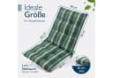 Beautissu Sitzauflage 4er Set Niedriglehner Grün-Kariert UV-Lichtechtheit Bild 1