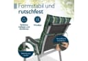 Beautissu Sitzauflage 4er Set Niedriglehner Grün-Kariert UV-Lichtechtheit Bild 4