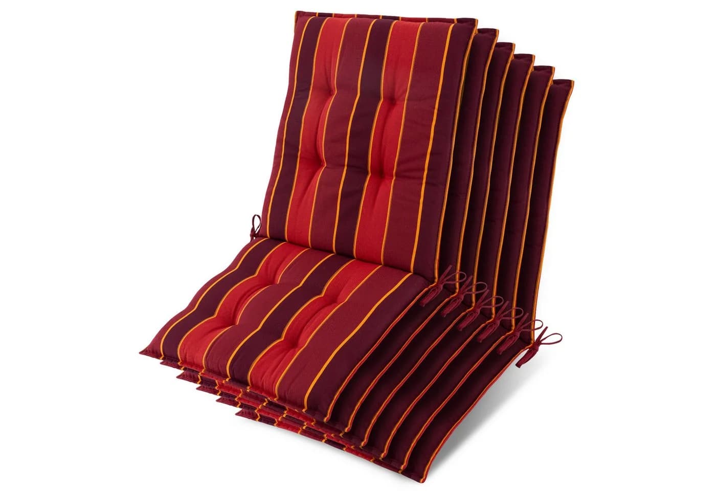 Beautissu Sitzauflage 6er Set Niederlehner Rot - Bild 2