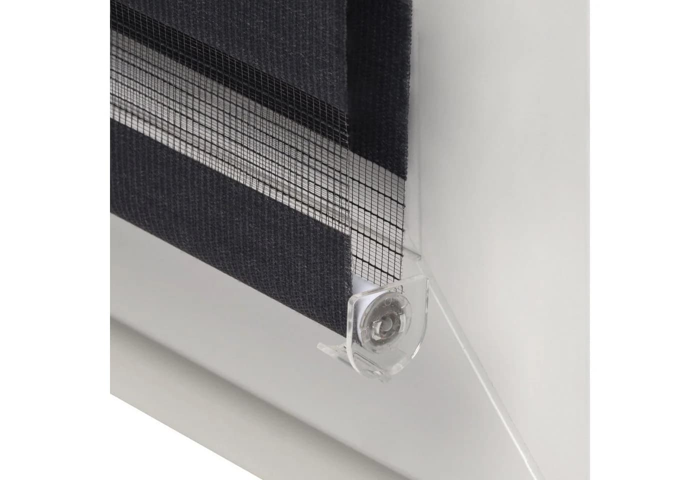 Sol Royal SolDecor DL2 Doppelrollo Schwarz Klemmfix - Bild 5