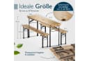 Beautissu Bierzeltgarnitur 3tlg. Klappbar Holz Braun Bild 4