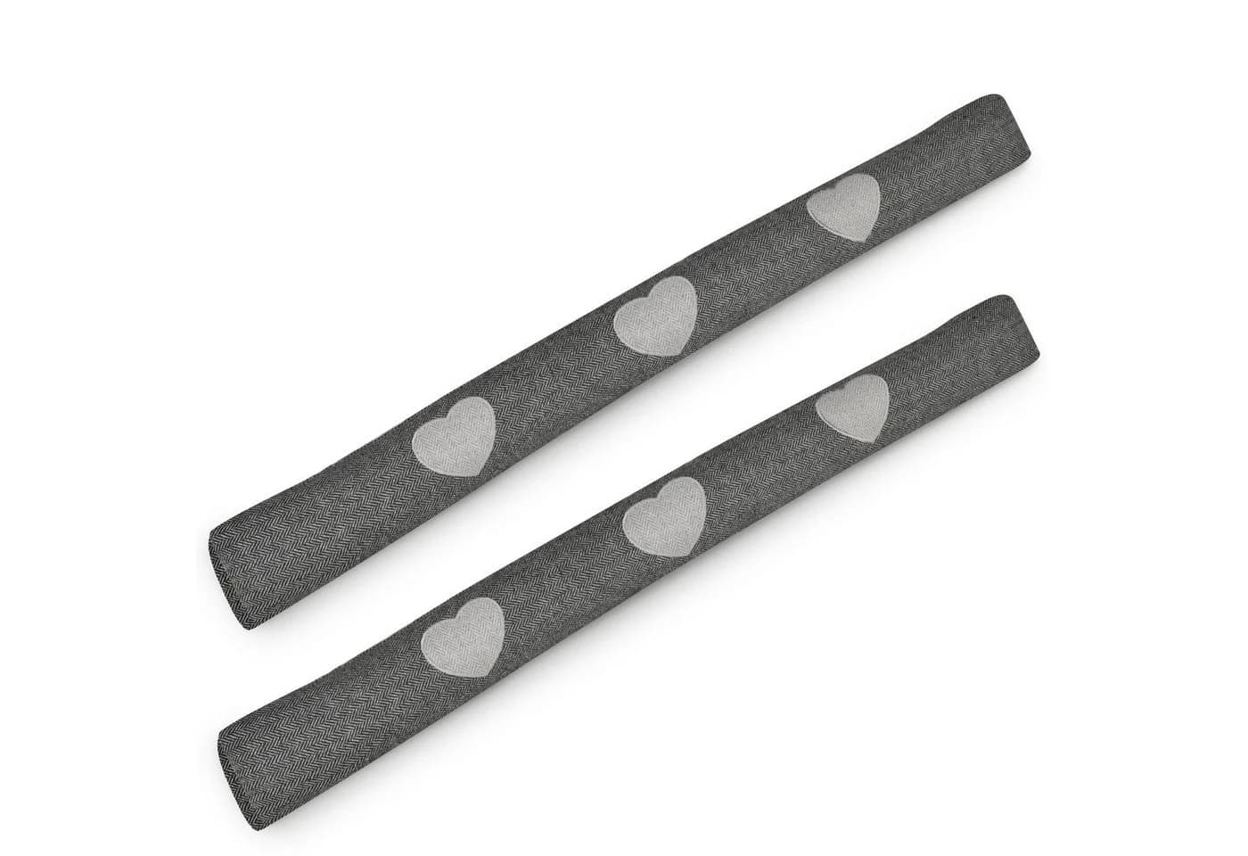 Beautissu Zugluftstopper 2er Set 120 cm Anthrazit - Bild 2