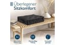Beautissu Stuhlkissen 4er Set Mila 50x50cm Anthrazit Baumwolle Bild 3