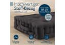 Beautissu Stuhlkissen 4er Set Mila 50x50cm Anthrazit Baumwolle Bild 4