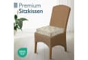 Beautissu Stuhlkissen 4er Set Mila Leinen Beige Bild 1