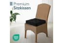 Beautissu Stuhlkissen Mila 2er Set 50x50cm Schwarz Baumwolle Bild 3
