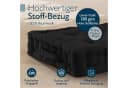 Beautissu Stuhlkissen Mila 2er Set 50x50cm Schwarz Baumwolle Bild 5