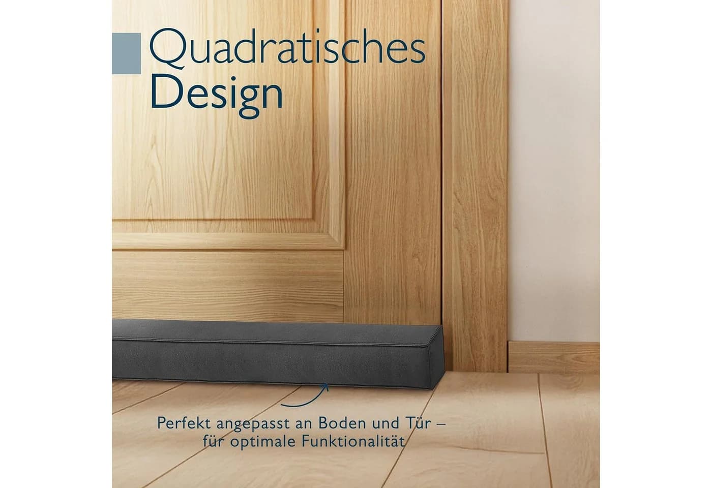 Beautissu Zugluftstopper 6,5 cm Grau - Bild 3