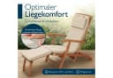 Beautissu Polsterauflage Outdoor Deckchair Beige Bild 1