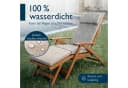 Beautissu Polsterauflage Outdoor Deckchair Beige Bild 3