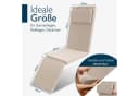 Beautissu Polsterauflage Outdoor Deckchair Beige Bild 4