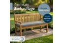 Beautissu Bankauflage Outdoor Calme Hellgrau 150x50x5cm Bild 1