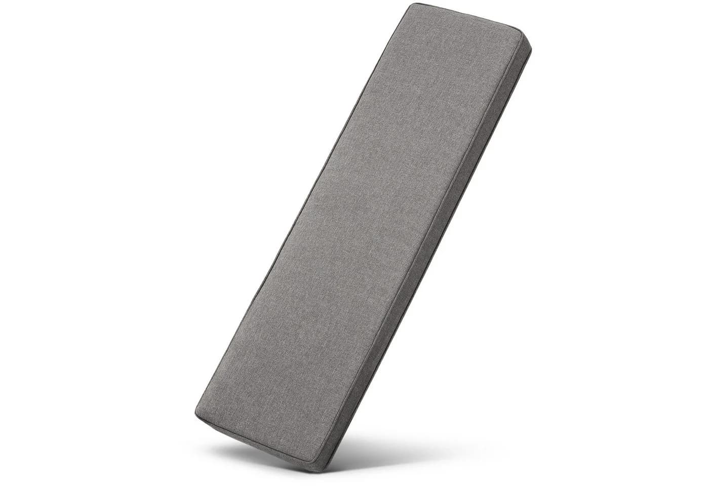 Beautissu Bankauflage Outdoor Calme Hellgrau 150x50x5cm - Bild 2