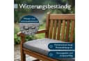 Beautissu Bankauflage Outdoor Calme Hellgrau 150x50x5cm Bild 3