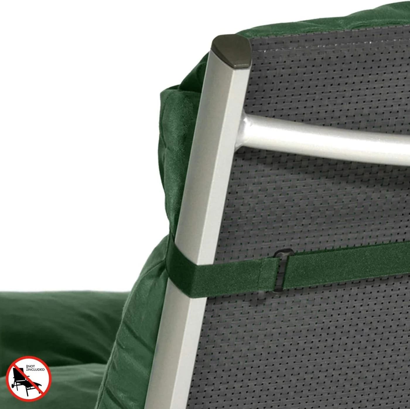 Beautissu Liegenauflage 2X Auflage Sonnenliege Deckchair Flair RL, 190x60x8 cm, Dunkelgrün - Bild 1