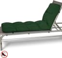 Beautissu Liegenauflage 2X Auflage Sonnenliege Deckchair Flair RL, 190x60x8 cm, Dunkelgrün Bild 3