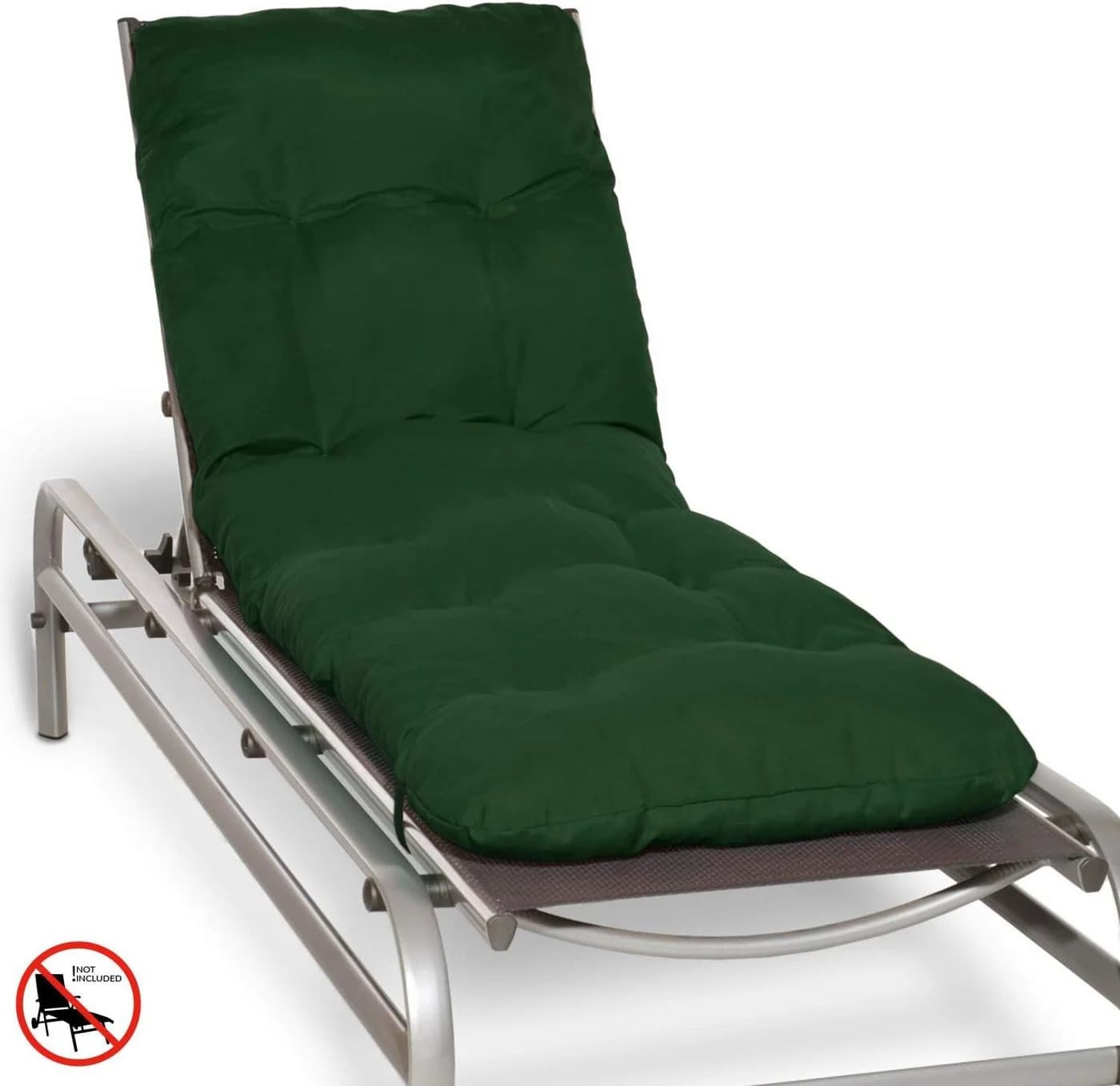 Beautissu Liegenauflage 2X Auflage Sonnenliege Deckchair Flair RL, 190x60x8 cm, Dunkelgrün - Bild 4