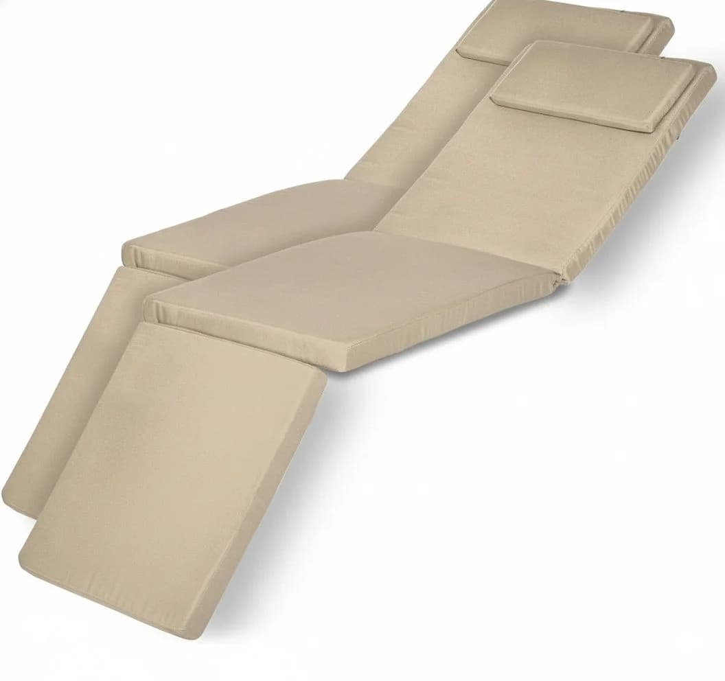 Beautissu Polsterauflage 2er Set Luxus Deckchair Auflage 175x45x5cm - Bild 2