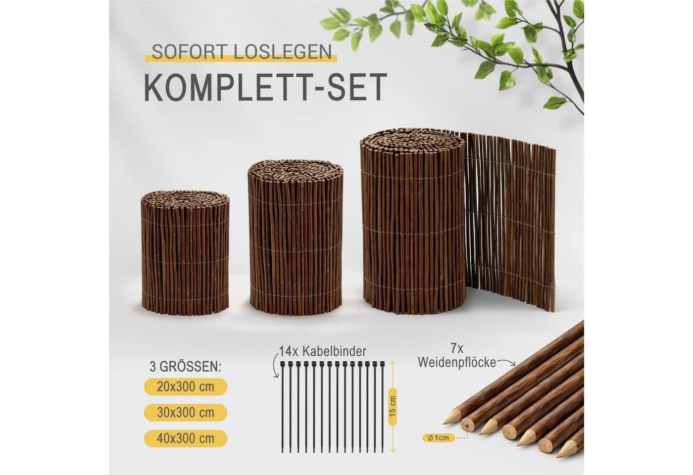 Sol Royal Beetbegrenzung Weide 20x300cm Flexible Rasenkante - Bild 5