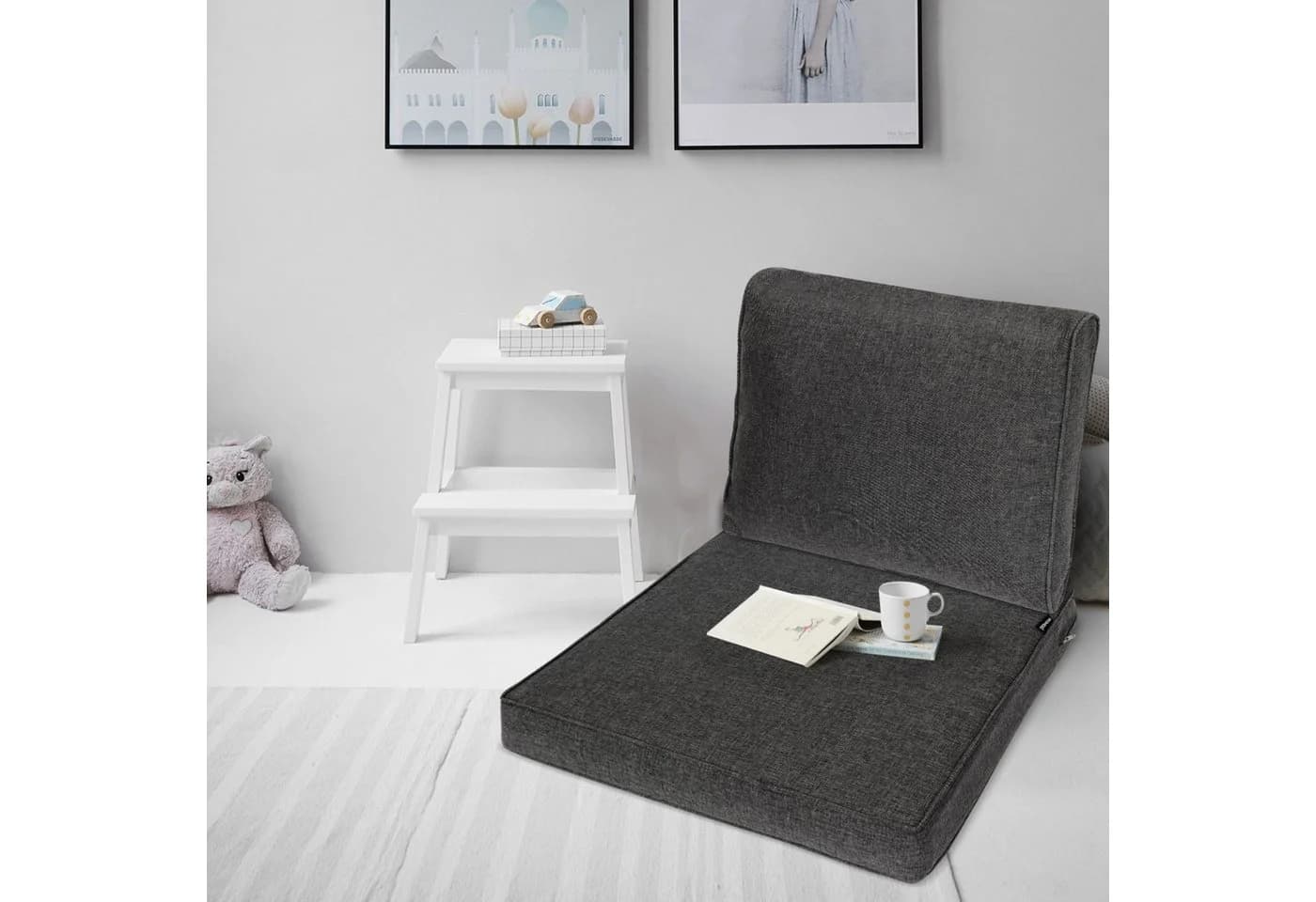 bomoe Ilano Sitzkissen Set Outdoor 50x50cm & 50x40cm Graphitgrau - Bild 5