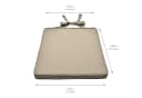 Beautissu Stuhlkissen 2er Set Loft SK Natur Bild 4
