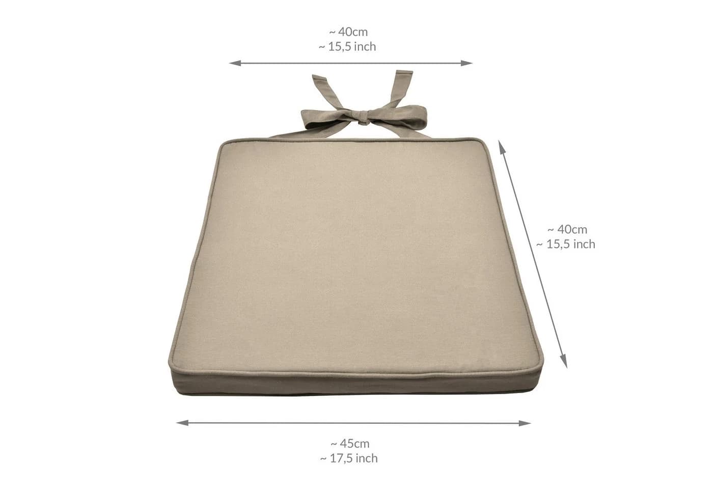 Beautissu Stuhlkissen 2er Set Loft SK Natur - Bild 4