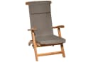 Beautissu Polsterauflage Deckchair Taupe Abnehmbar Bild 3