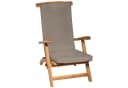 Beautissu Polsterauflage Deckchair Taupe Abnehmbar Bild 4