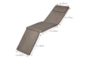 Beautissu Polsterauflage Deckchair Taupe Abnehmbar Bild 5