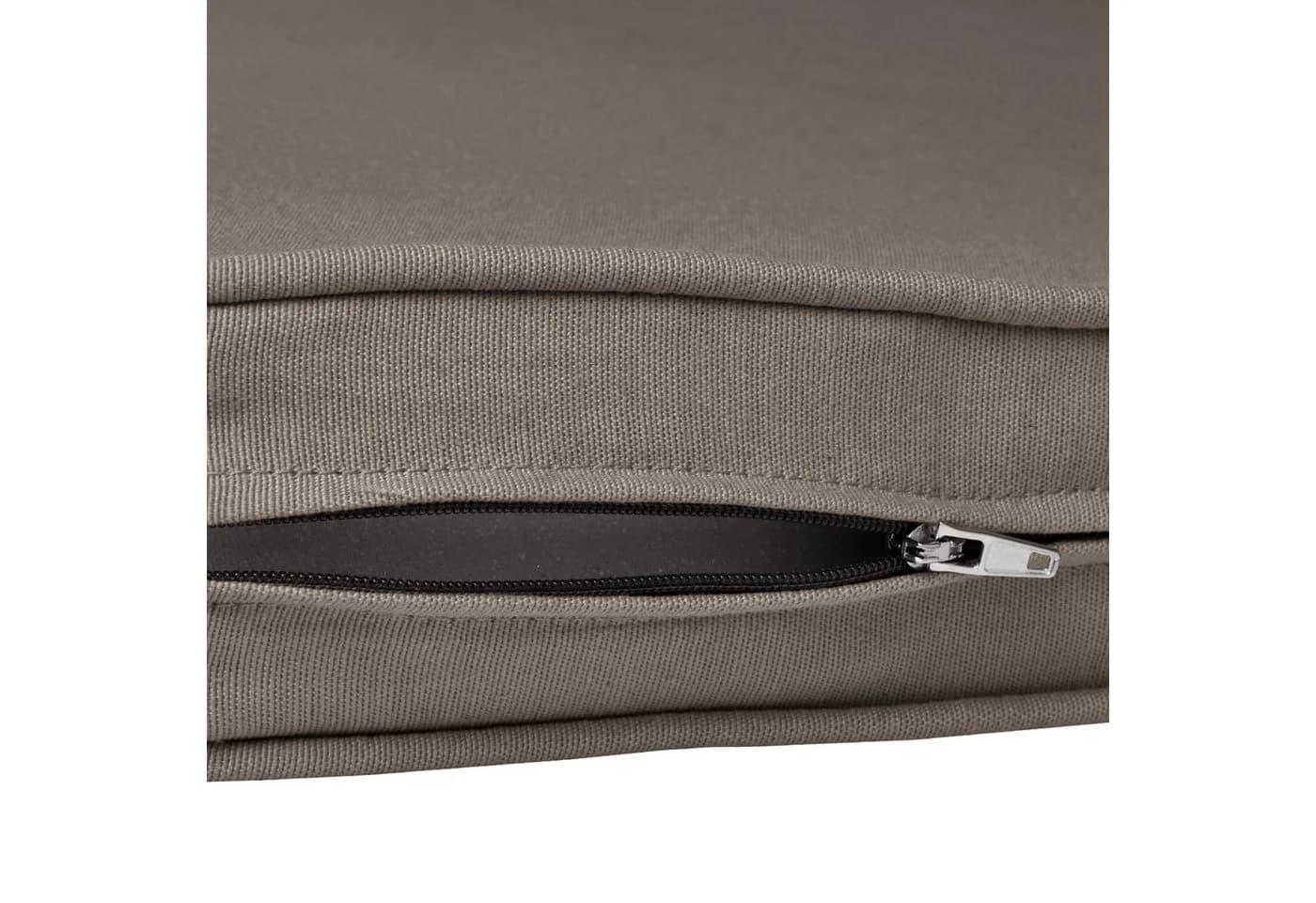 Beautissu Bankauflage Loft BK Taupe Polyester - Bild 5