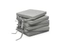 Beautissu Stuhlkissen 6er Set Loft SK Hellgrau Bild 2