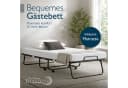 Beautissu Gästebett Traumkraft klappbar 90x200 cm mattschwarz Bild 1