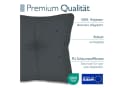 Beautissu XLuna Sitzkissen Set Outdoor Graphitgrau 10cm dick Bild 5
