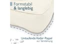 Beautissu XLuna Sitzkissen Set Beige 70x70 & 70x40 cm Bild 4