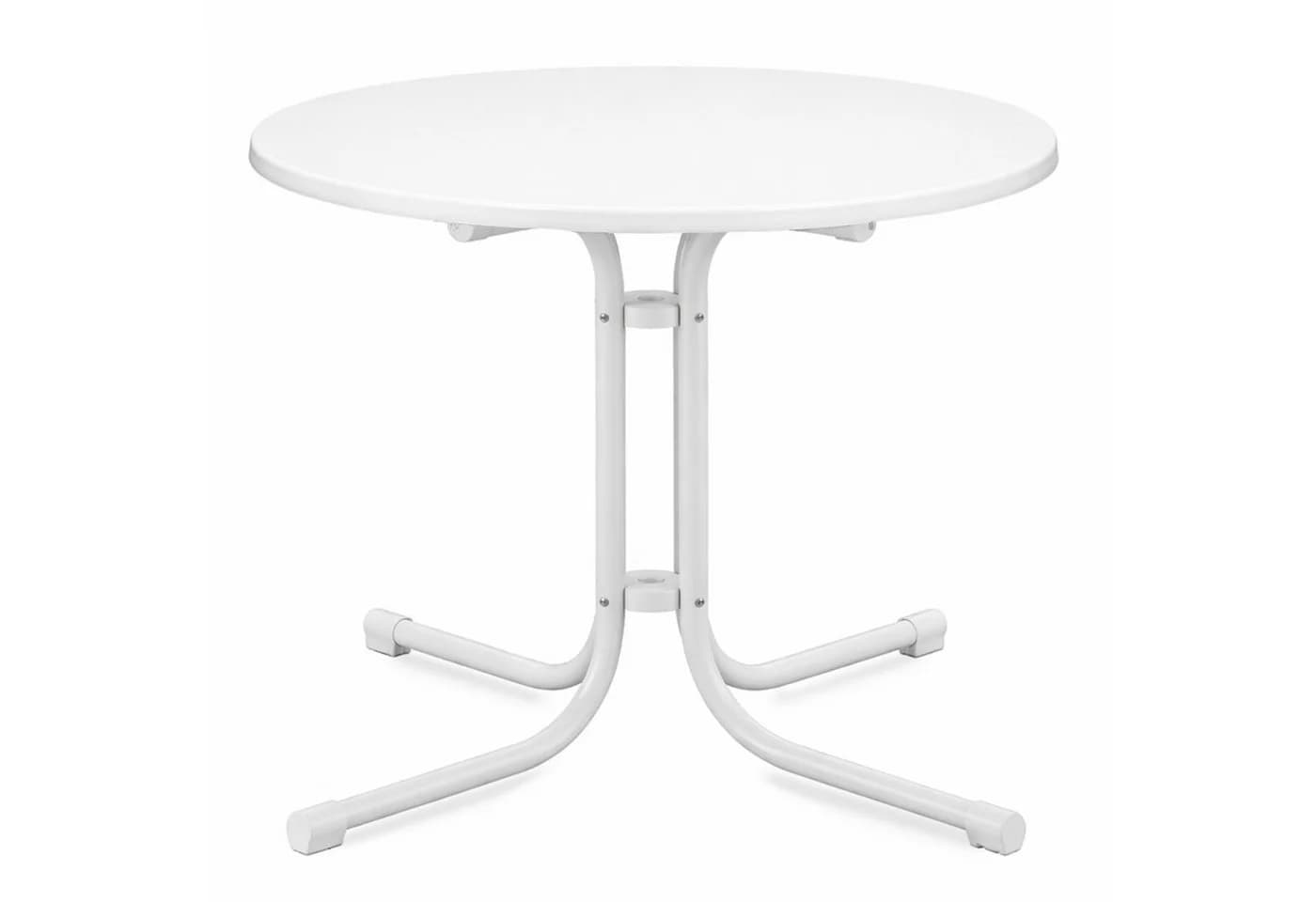 Beautissu Bistrotisch Bistroni WP Ø70xH70cm Weiß Klappbar - Bild 2
